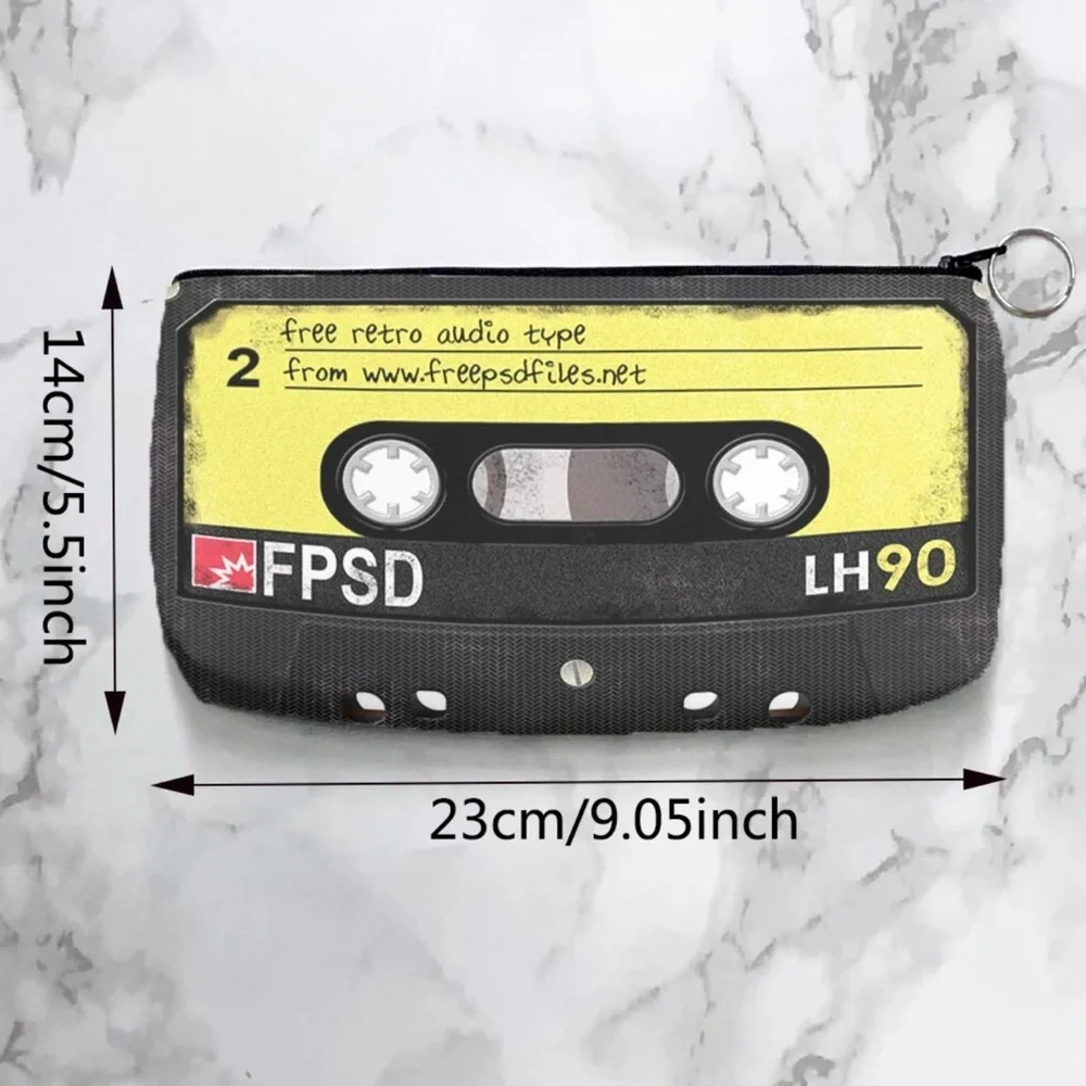 Retro Cassette Tape Pouch makeup bag